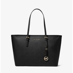 Michael Kors Jet Set Travel Tote - Black Saffiano Leather